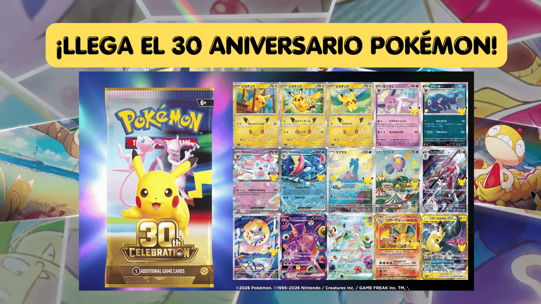 cartas pokemon 30 aniversario