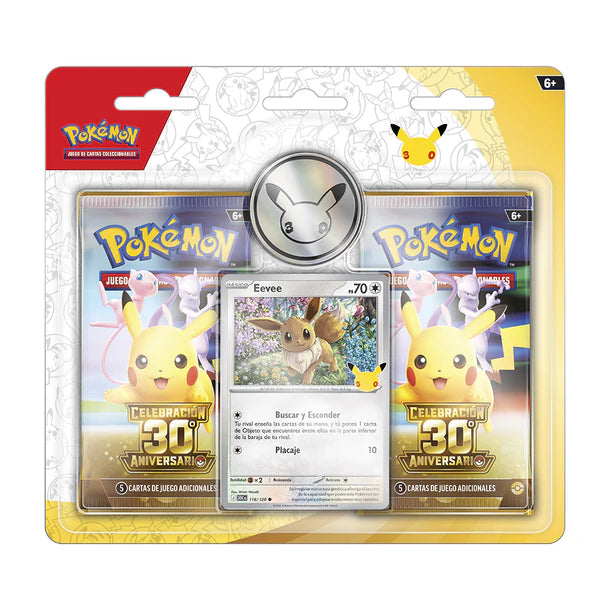 Blíster 2 Sobres Pokémon Celebraciones 30 Aniversario | Celebrations 30th