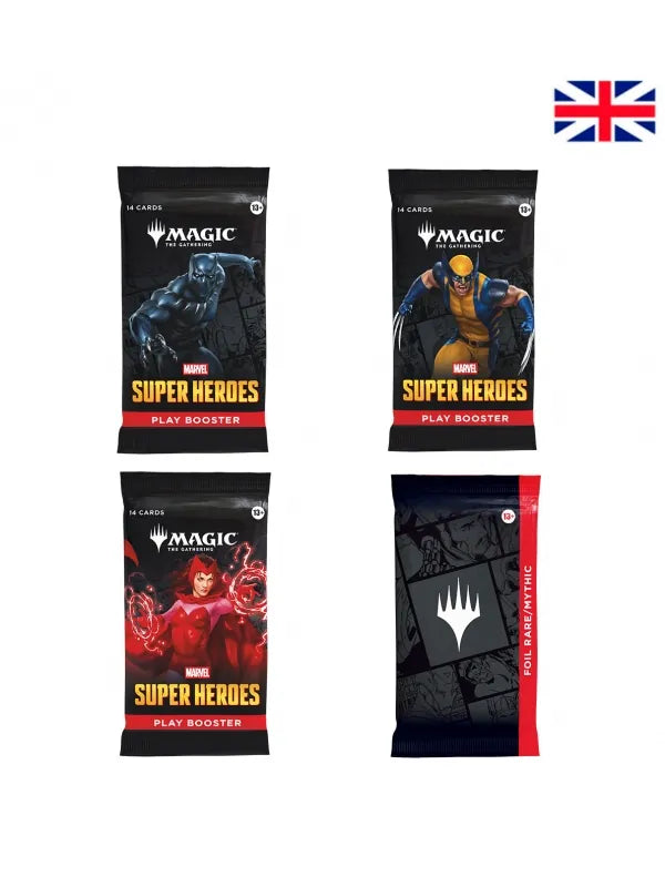 Play Booster Display (30 sobres) Marvel Super Heroes Inglés - Magic The Gathering