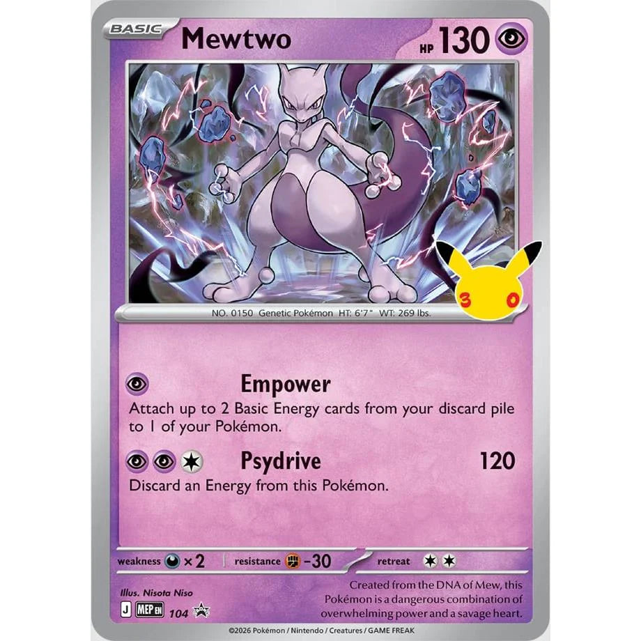 Caja Figura Mewtwo Celebraciones 30 Aniversario | Celebrations 30th