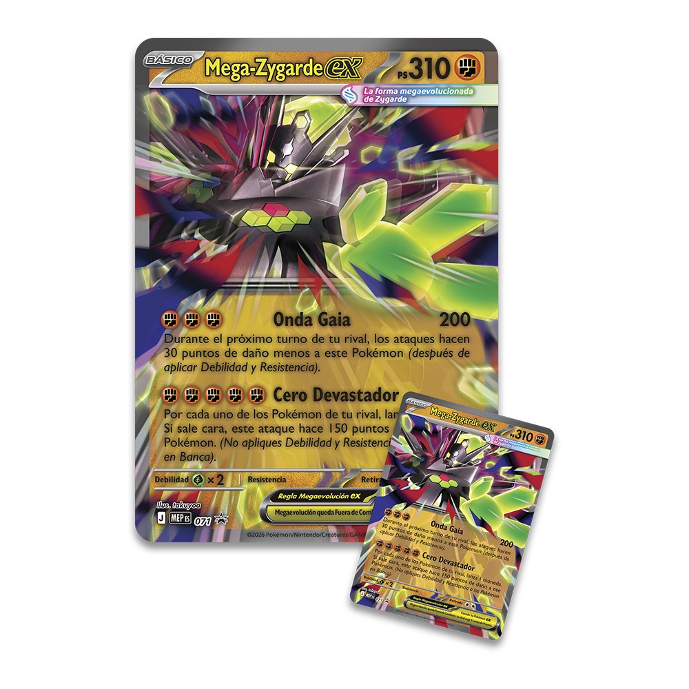 Premium Ex Box Mega zygarde ex Pokemon español