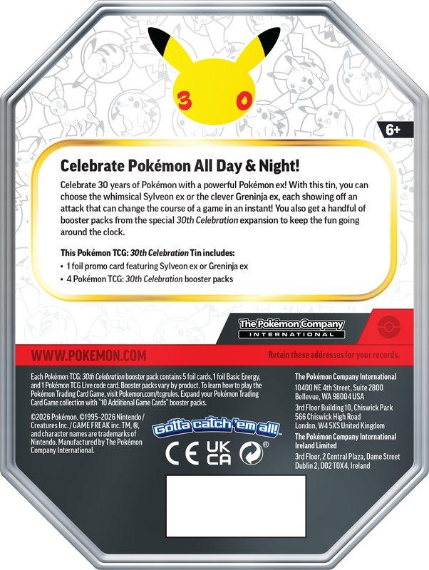 POKEMON TCG 30th ex Tin ESPAÑOL
