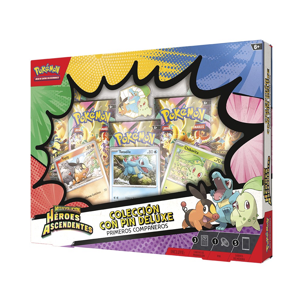 POKEMON TCG-CAJA COLECCION PIN DELUXE-HEROES ASCENDENTES-MARZO 26