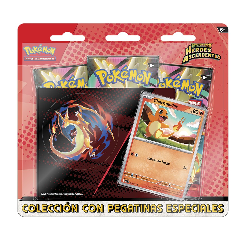 POKEMON TCG-MEGAEVOLUCION HEROES ASCENDENTES CON PEGATINA