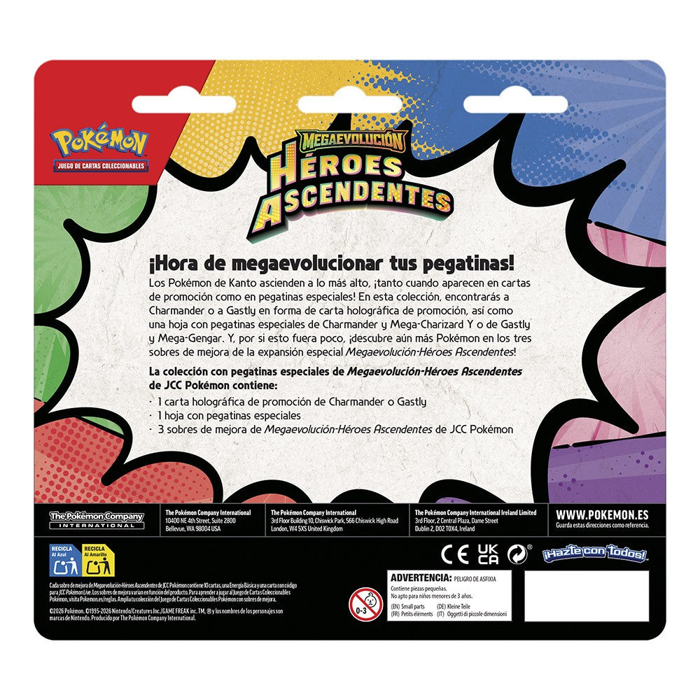 POKEMON TCG-MEGAEVOLUCION HEROES ASCENDENTES CON PEGATINA
