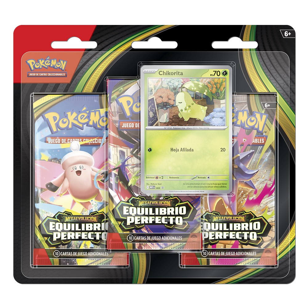 POKEMON TCG PACK 3 SOBRES-EQUILIBRIO PERFECTO-MARZO 26