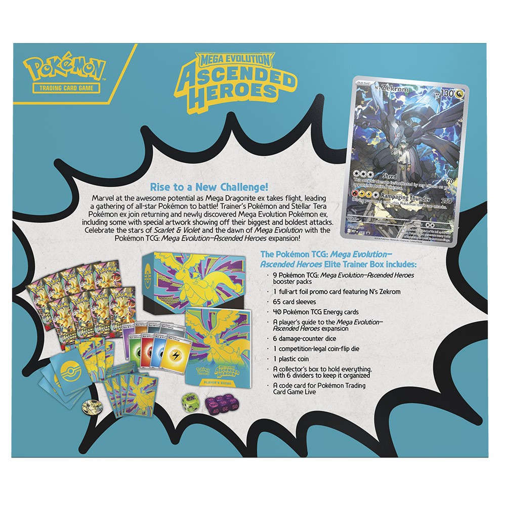 POKEMON TCG MEGAEVOLUCION-HEROES ASCENDENTES ELITE 2026 INGLÉS