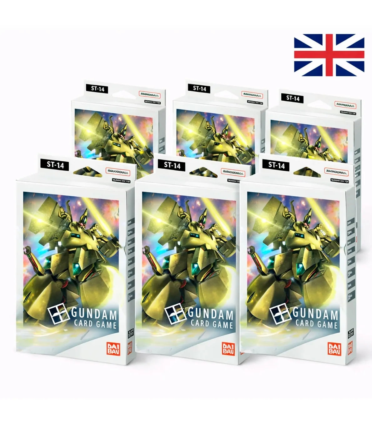 Starter Deck Display ST-14 (6 Mazos) Inglés - Gundam Card Game